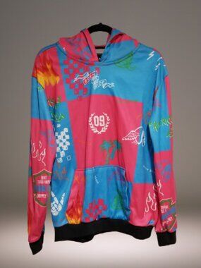 Reason Clothing All-Over Print Graphic Hoodie – Size L